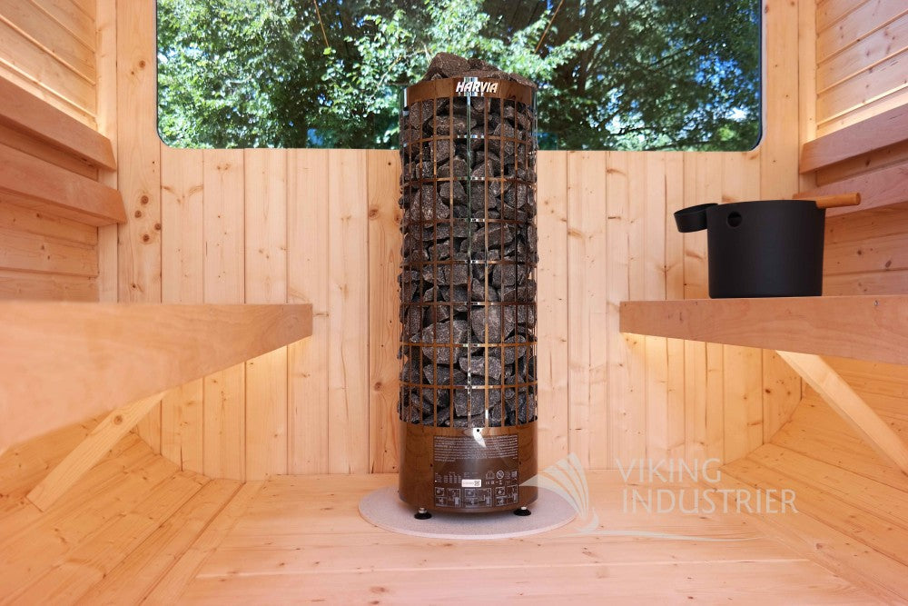 Traditional Infrared Sauna with Hot Stones