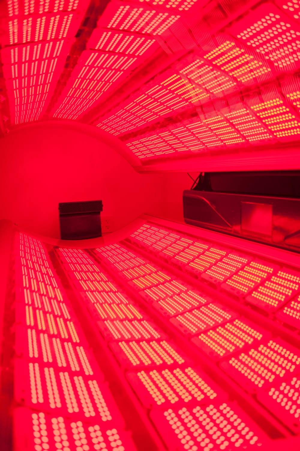 Lights Inside the Red Light Therapy Bed