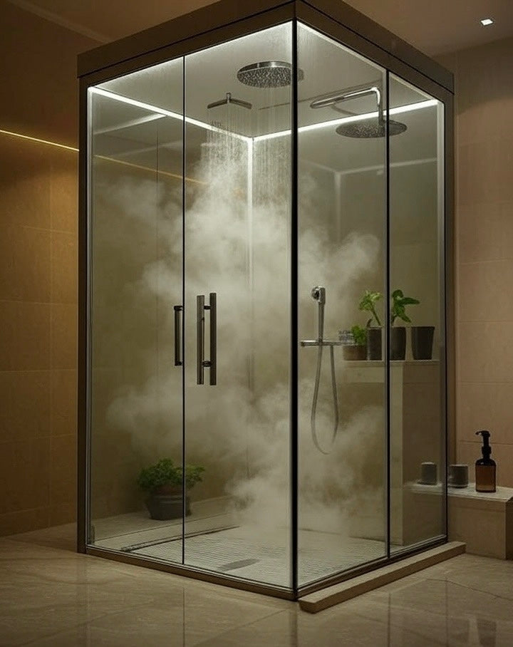Full Glass Steam Shower Cabin 