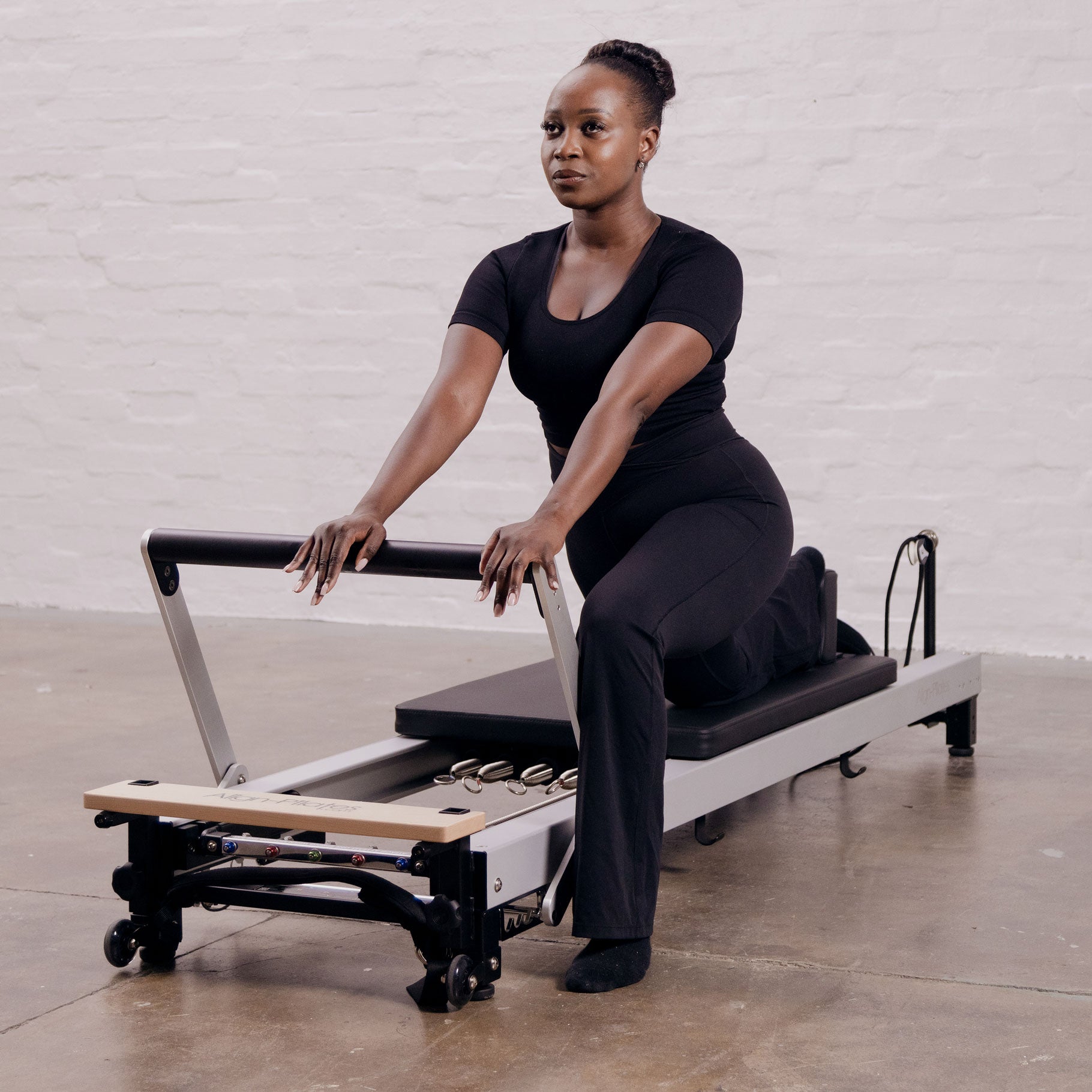 Align-Pilates C8-Pro Pilates reformer, angled product view