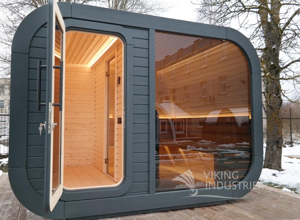 Viking Lunar Cubed Outdoor Sauna