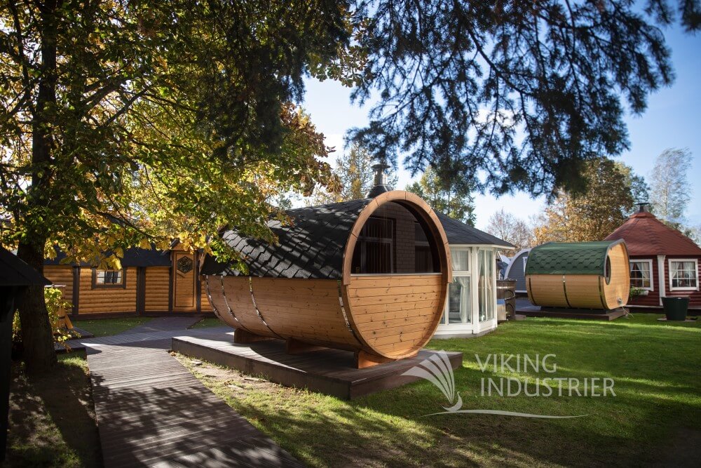 Viking Industrier Barrel Outdoor Sauna