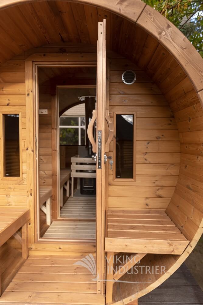 Viking Industrier Barrel Outdoor Sauna