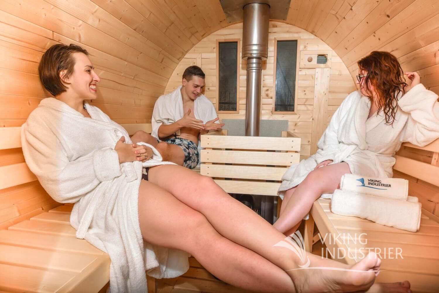 Viking Industrier Barrel Outdoor Sauna