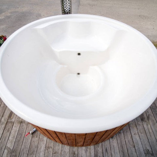 Wood Chimney Burning Fiberglass Hot Tub