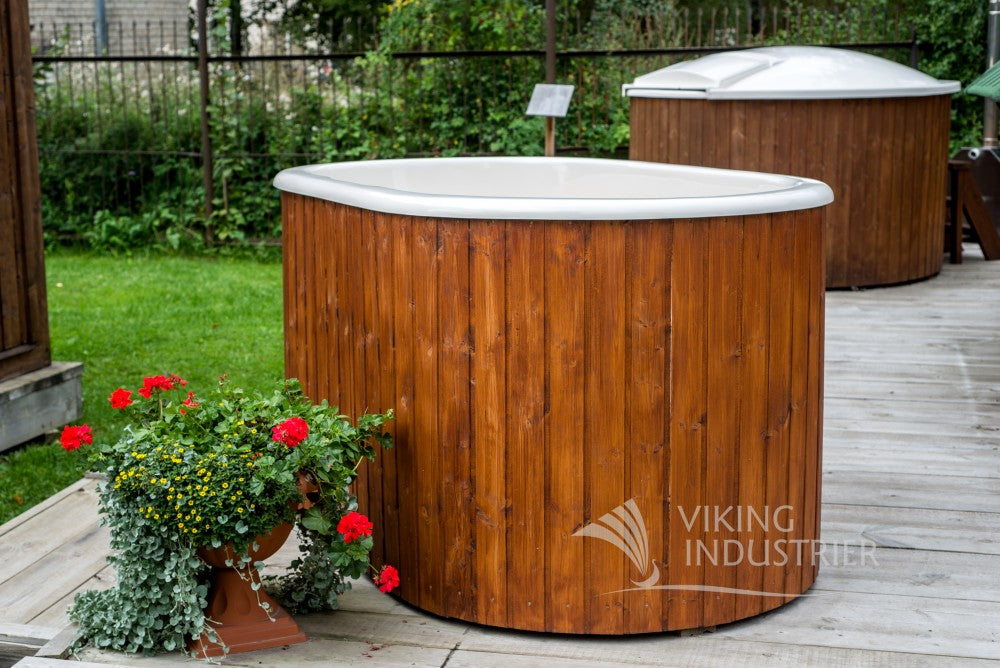 Wood Chimney Burning Fiberglass Hot Tub
