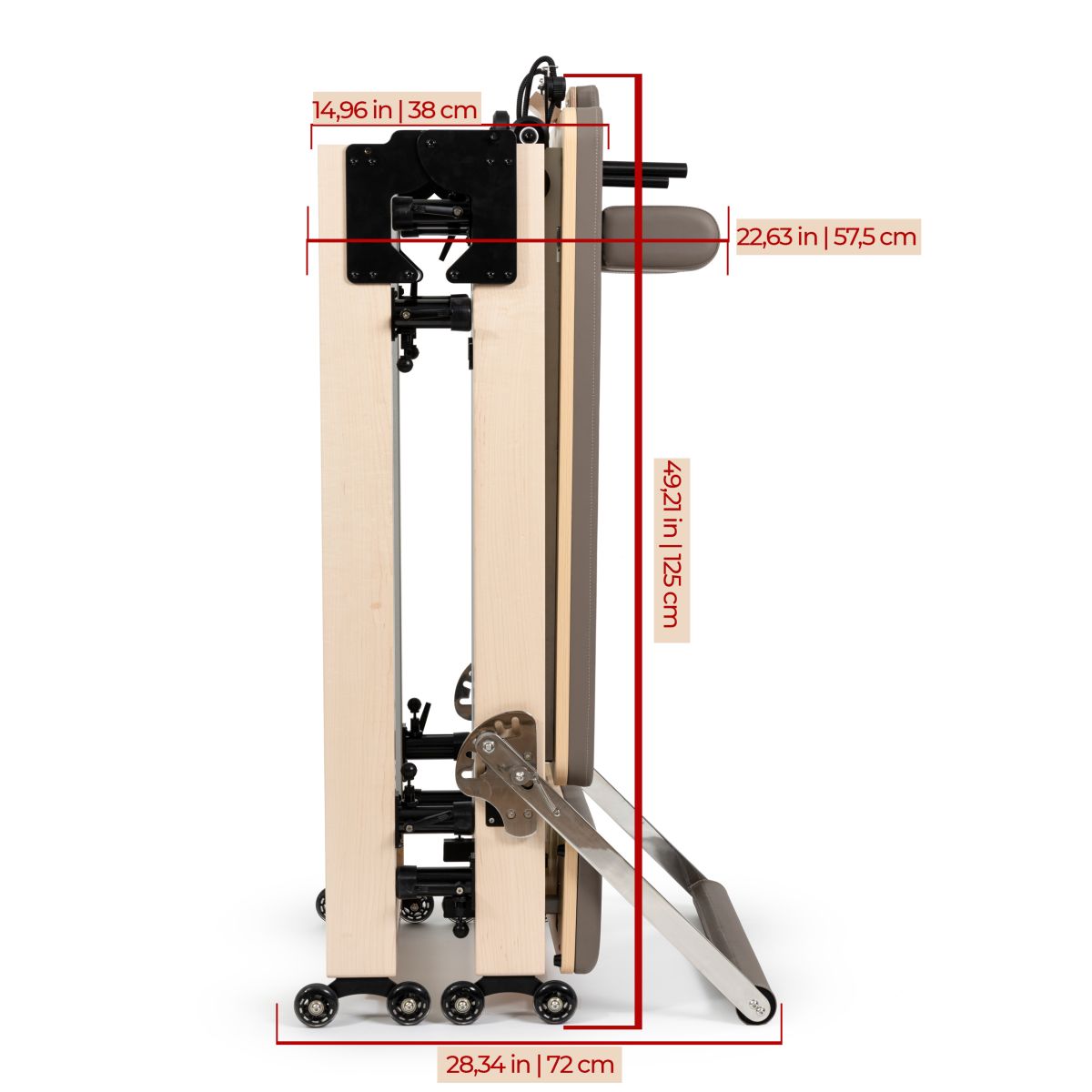 Elina Pilates Foldable Reformer for Home