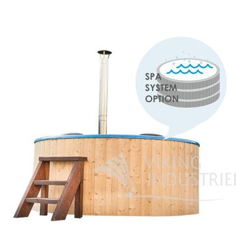 Wood Chimney Burning Fiberglass Hot Tub